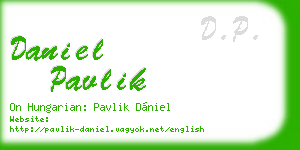 daniel pavlik business card